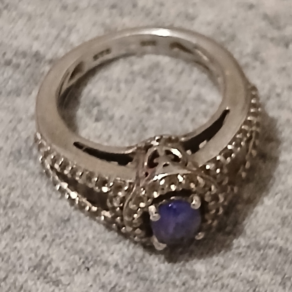 Genuine Tanzanite Ring Tripple A - Picture 5 of 12